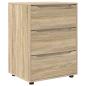 Preview: ARDEBO.de - Aufbewahrungsschrank Sonoma-Eiche 60 x 48 x 81 cm Holzwerkstoff