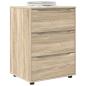 Preview: Aufbewahrungsschrank 60 x 48 x 81 cm Holzwerkstoff Sonoma-Eiche
