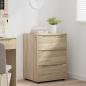 Preview: Aufbewahrungsschrank 60 x 48 x 81 cm Holzwerkstoff Sonoma-Eiche