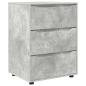 Preview: ARDEBO.de - Aufbewahrungsschrank Beton Grau 60 x 48 x 81 cm Holzwerkstoff