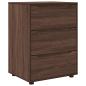 Preview: Aufbewahrungsschrank Braun Eichen-Optik 60 x 48 x 81 cm
