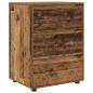 Preview: ARDEBO.de - Aufbewahrungsschrank Altholz 60 x 48 x 81 cm Holzwerkstoff