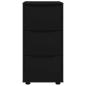 Preview: Aufbewahrungsschrank Schwarz 40 x 48 x 81 cm Holzwerkstoff