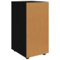 Preview: Aufbewahrungsschrank Schwarz 40 x 48 x 81 cm Holzwerkstoff