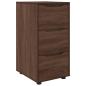 Preview: ARDEBO.de - Aufbewahrungsschrank Braun Eichen-Optik 40 x 48 x 81 cm