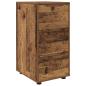 Preview: Aufbewahrungsschrank 40 x 48 x 81 cm Holzwerkstoff Altholz