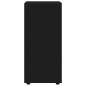 Preview: Aufbewahrungsschrank Schwarz 40 x 48 x 105 cm Holzwerkstoff