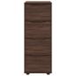 Preview: Aufbewahrungsschrank Braun Eichen-Optik 40 x 48 x 105 cm
