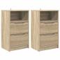 Preview: Nachttische 2 pcs Sonoma-Eiche 40 x 30 x 467 cm Holzwerkstoff