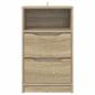 Preview: Nachttische 2 pcs Sonoma-Eiche 40 x 30 x 467 cm Holzwerkstoff
