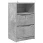 Preview: Nachttisch Beton Grau 40 x 30 x 467 cm Holzwerkstoff