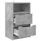Preview: Nachttisch Beton Grau 40 x 30 x 467 cm Holzwerkstoff