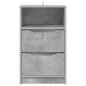 Preview: Nachttisch Beton Grau 40 x 30 x 467 cm Holzwerkstoff