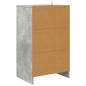 Preview: Nachttisch Beton Grau 40 x 30 x 467 cm Holzwerkstoff