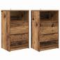 Preview: Nachttische 2 pcs Altholz 40 x 30 x 467 cm Holzwerkstoff