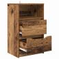 Preview: Nachttische 2 pcs Altholz 40 x 30 x 467 cm Holzwerkstoff