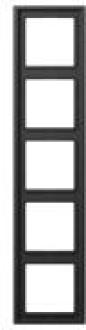 Preview: ARDEBO.de Rahmen 5-facfh, anthrazit, LS 990, Jung AL2985AN