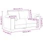 Preview: 2-teiliges Sofa-Set mit Kissen, schwarzer Samt