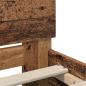 Preview: Bettrahmen mit Kopfteil Altholz 135 x 190 cm Holzwerkstoff
