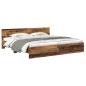 Preview: Bettrahmen mit Kopfteil Altholz 180 x 200 cm Holzwerkstoff