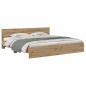 Preview: Bettrahmen Artisan-Eiche 180 x 200 cm Holzwerkstoff