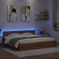 Preview: Bettrahmen Artisan-Eiche 180 x 200 cm Holzwerkstoff