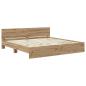 Preview: Bettrahmen Artisan-Eiche 180 x 200 cm Holzwerkstoff