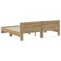 Preview: Bettrahmen Artisan-Eiche 200 x 200 cm Holzwerkstoff