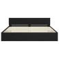 Preview: Bettrahmen Schwarz Eichen-Optik 200 x 200 cm Holzwerkstoff