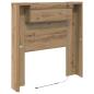 Preview: Kopfteil Schrank mit Regal Artisan-Eiche 120 x 15 x 103.5 cm
