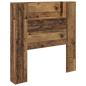 Preview: Kopfteil Schrank Altholz 120 x 15 x 103.5 cm Holzwerkstoff