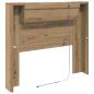 Preview: Kopfteil Schrank mit Regal Artisan-Eiche 120 x 15 x 103.5 cm