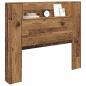Preview: Kopfteil Schrank Altholz 120 x 15 x 103.5 cm Holzwerkstoff