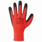 Preview: Arbeitshandschuhe 12 pcs Rot und Schwarz 7 / S Latexbeschichtung
