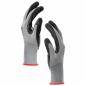 Preview: Arbeitshandschuhe 12 Stk. Grau und Schwarz 7 / S Polyester