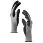 Preview: Arbeitshandschuhe 24 pcs Grau und Schwarz 8 / m Polyester