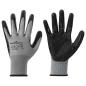 Preview: Arbeitshandschuhe 12 pcs Grau und Schwarz 10 / XL Polyester