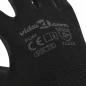 Preview: Arbeitshandschuhe 12 pcs Schwarz 7 / S Polyester