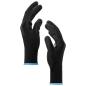 Preview: Arbeitshandschuhe 24 Stk. Schwarz 9 / l Polyester