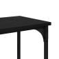 Preview: Konsolentisch Schwarz Eichen-Optik 150 x 29 x 75 cm