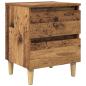 Preview: ARDEBO.de - Bettschrank Altholz 40 x 35 x 50 cm Holzwerkstoff
