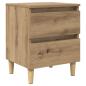 Preview: ARDEBO.de - Bettschrank Artisan-Eiche 40 x 35 x 50 cm Holzwerkstoff