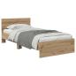 Preview: Bettrahmen Artisan-Eiche 100 x 200 cm Holzwerkstoff