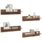 Preview: Wandregale 4 pcs Altholz 80 x 11,5 x 18 cm Holzwerkstoff