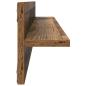 Preview: Wandregale 4 pcs Altholz 80 x 11,5 x 18 cm Holzwerkstoff
