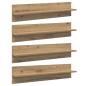 Preview: ARDEBO.de - Wandregale 4 pcs Artisan-Eiche 80 x 11,5 x 18 cm Holzwerkstoff