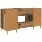 Preview: Schreibtisch mit Regal Altholz 140 x 50 x 75 cm Holzwerkstoff