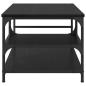 Preview: Couchtisch Schwarz Eichen-Optik 90 x 49 x 40 cm Holzwerkstoff