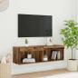 Preview: ARDEBO.de - TV-Wandschrank Altholz 100 x 30 x 30 cm Holzwerkstoff