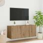 Preview: ARDEBO.de - TV-Wandschrank Artisan-Eiche 100 x 35 x 41 cm Holzwerkstoff